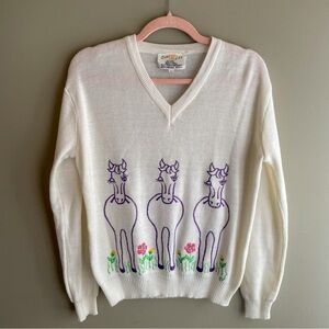 1970s Vintage Horse Sweater